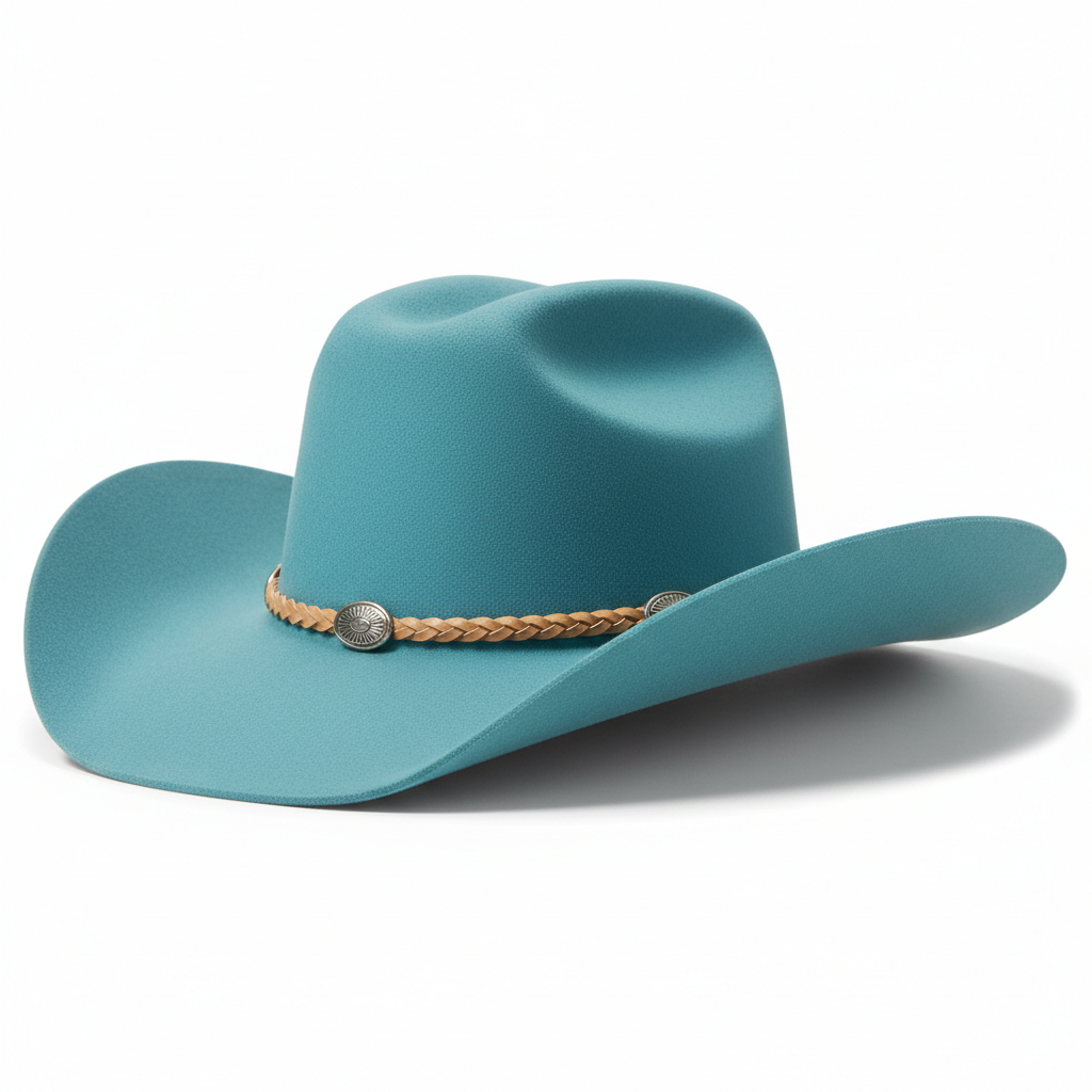 Turquoise Western Cowboy Hat