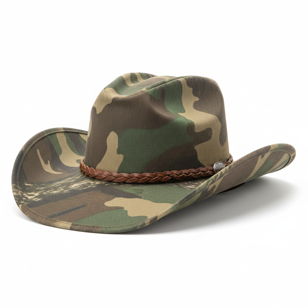 Camo Western Cowboy Hat